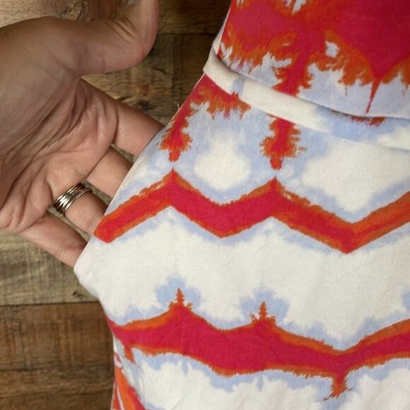 Tart Ikat Print Sleeveless Back Cross Strap Dress SZ Small - Picture 4 of 9